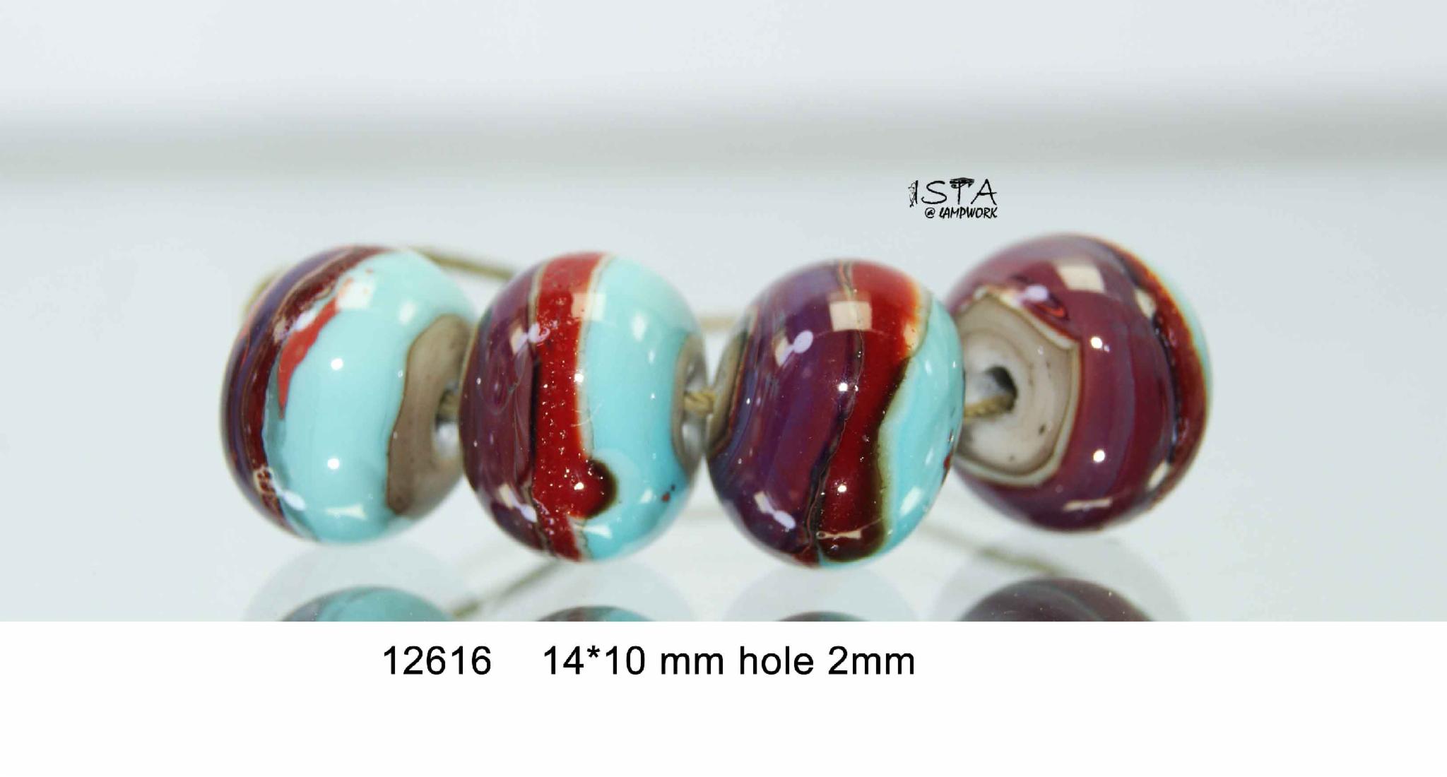 Набір скляних намистин № 12616 ISTA Lampwork